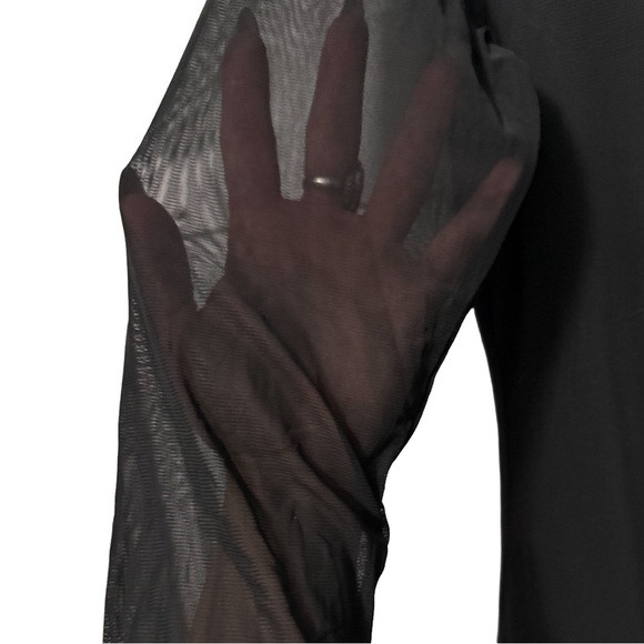 BOGO! Nine West Classic Black Mesh Dress - Picture 2 of 4